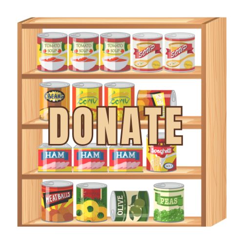 picture with link to donate to food shelf