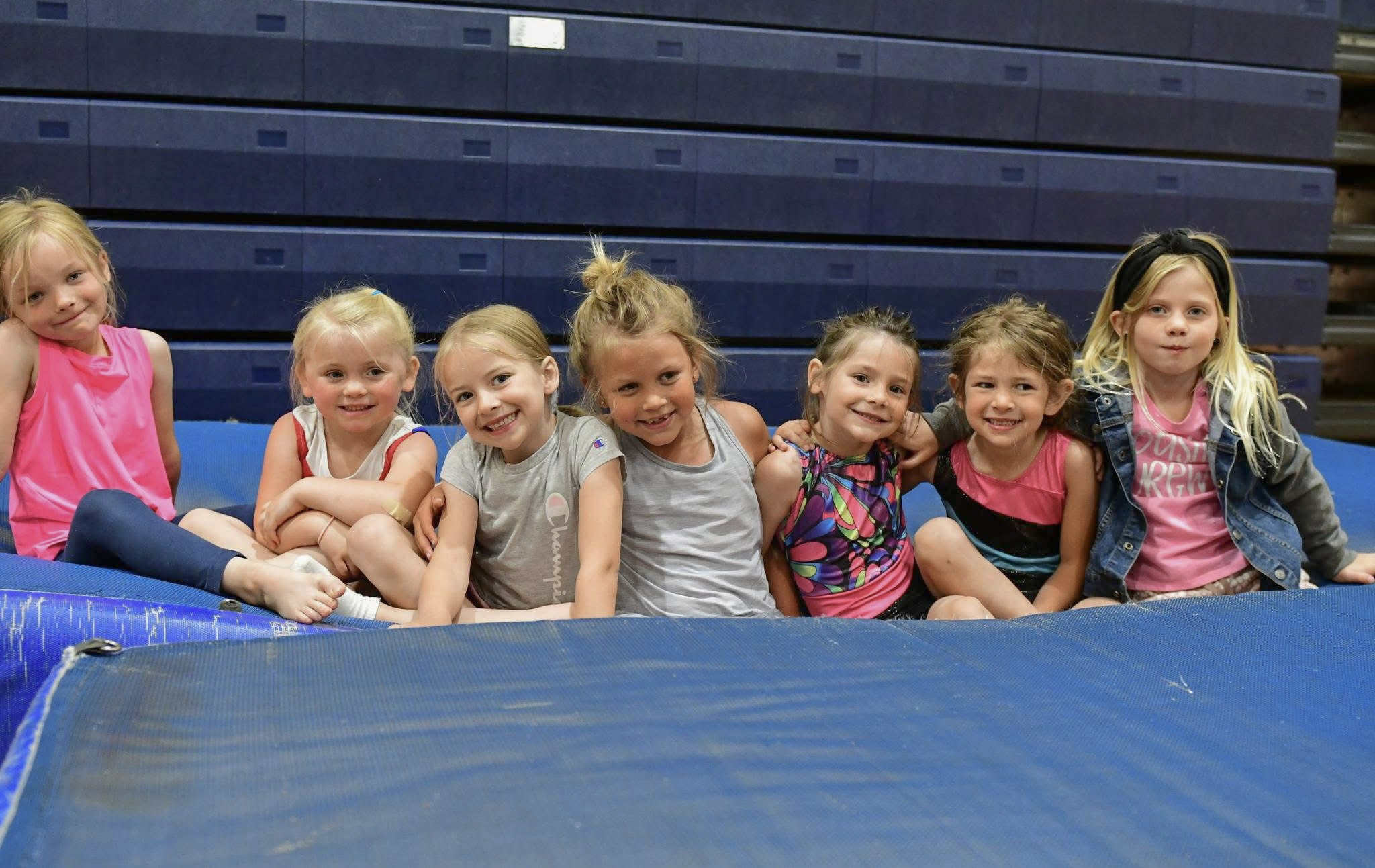 Kids lined up for some Summer Rec sports