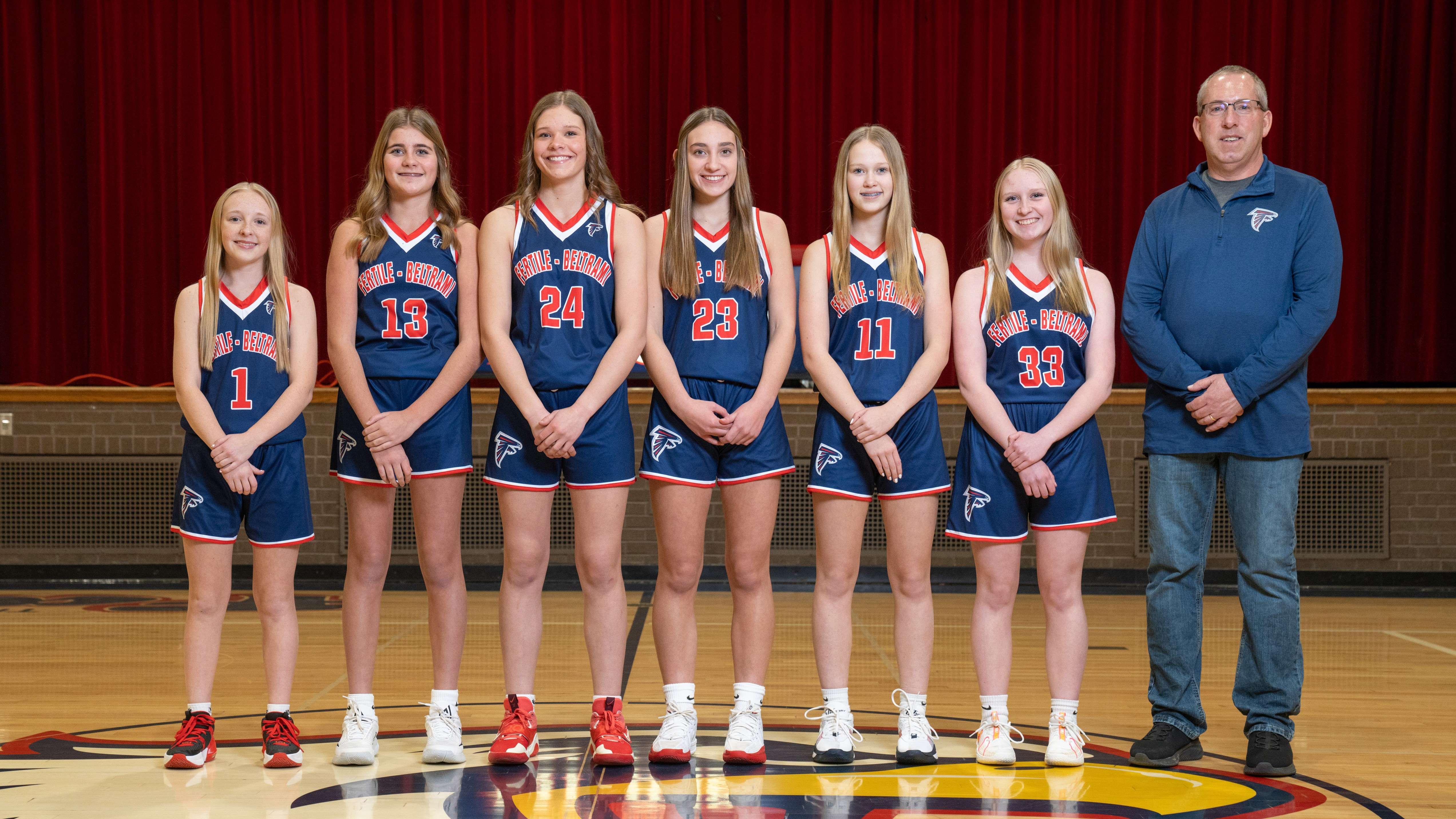 8th Grade girls basketball team