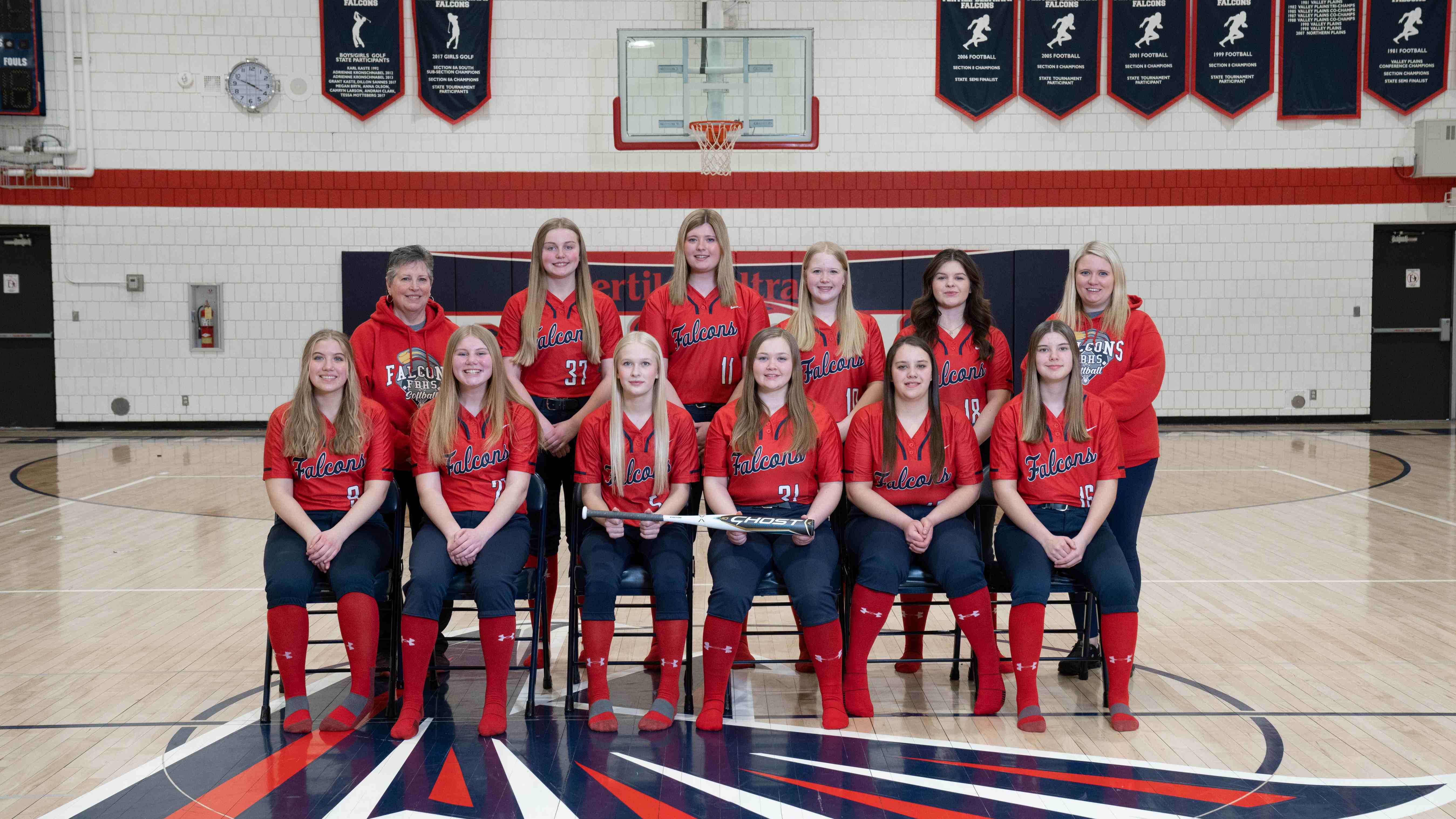 Junior Varsity Softball team