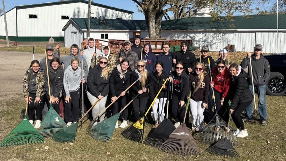 Student athletes clean up around the community!