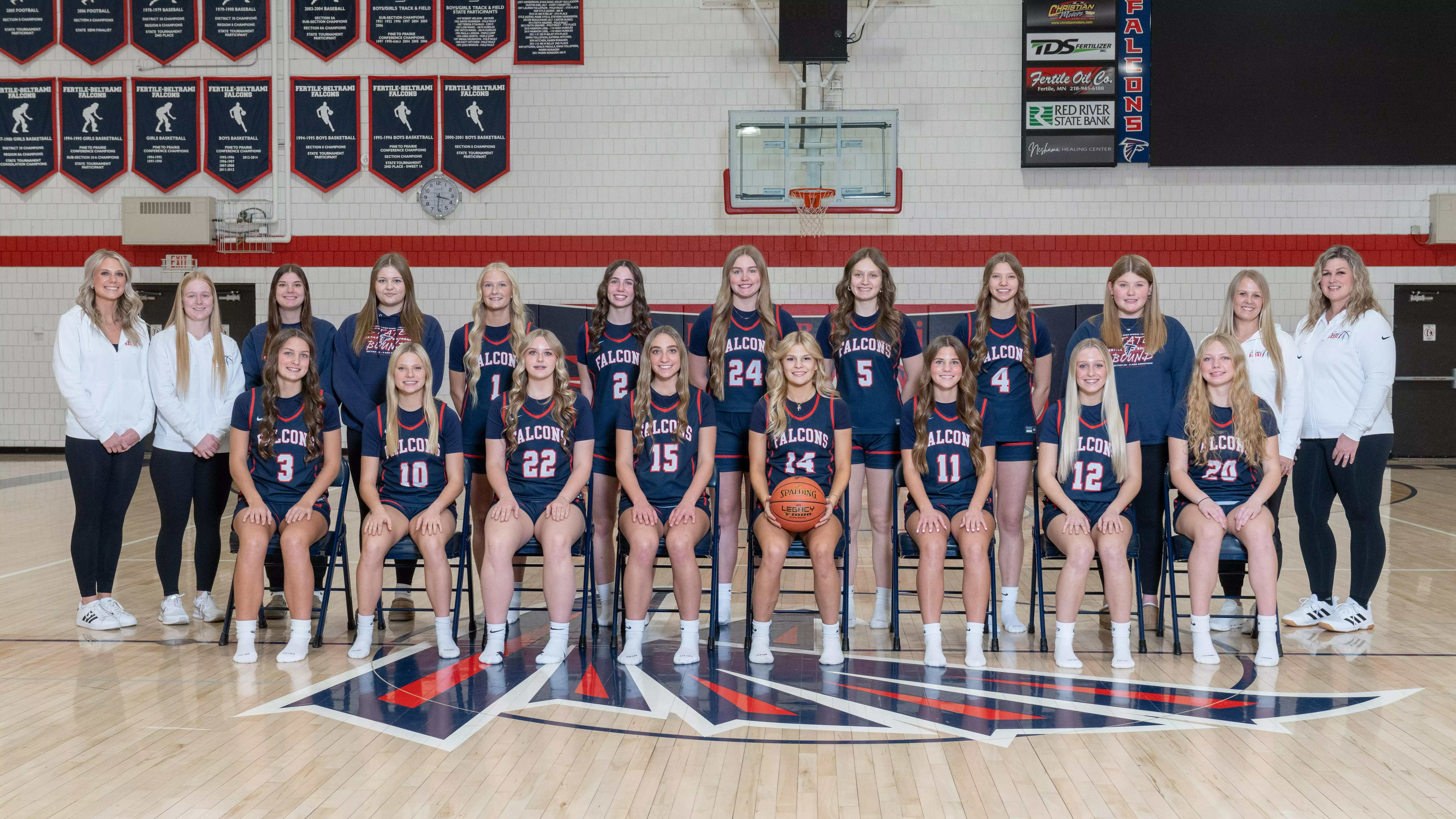 Fertile-Beltrami girls basketball team photo